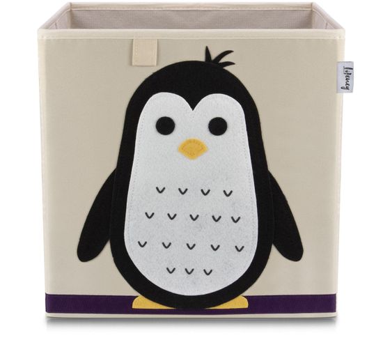 Boîte De Rangement En Tissu Pour Enfant "pingouin"