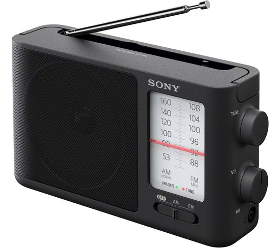 Radio Portable Analogique Noir - Icf506 Noir
