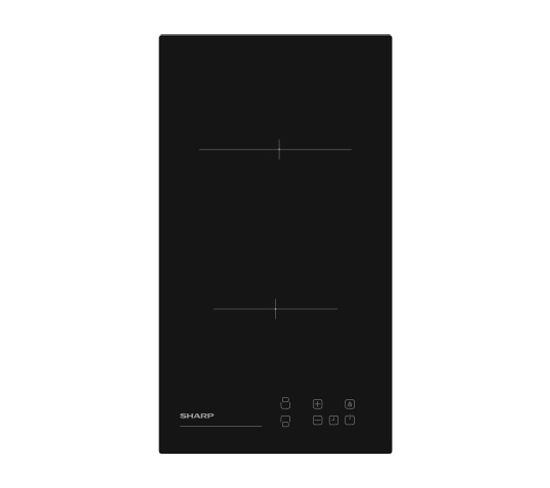 Domino Vitrocéramique 2 foyers noir - Kh3v19nt0k