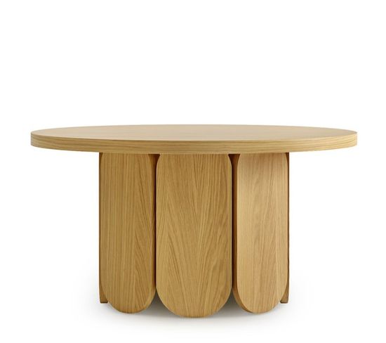 Table Basse Ronde Design "soft" 78cm Naturel