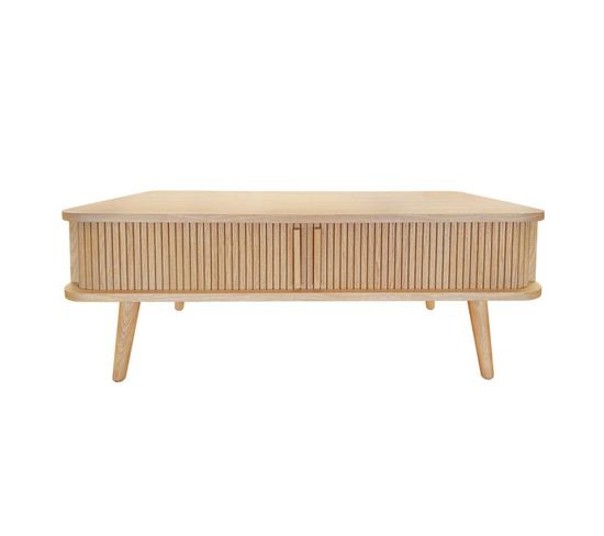 Table Basse Design "rove" 107cm Chêne