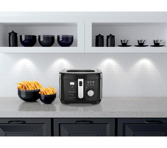Friteuse Signature Df 118 Noir Friteuse But