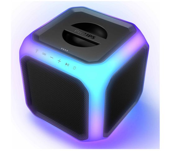 Enceinte Nomade Bluetooth Noir LED - Tax7207