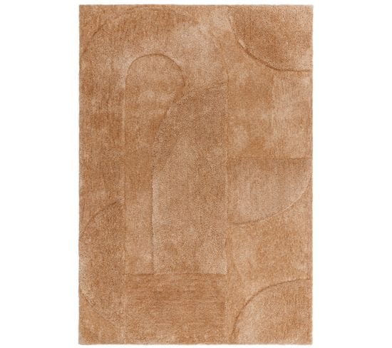 Tapis De Salon Moderne Bona En Polyester - Marron - 120x170 Cm