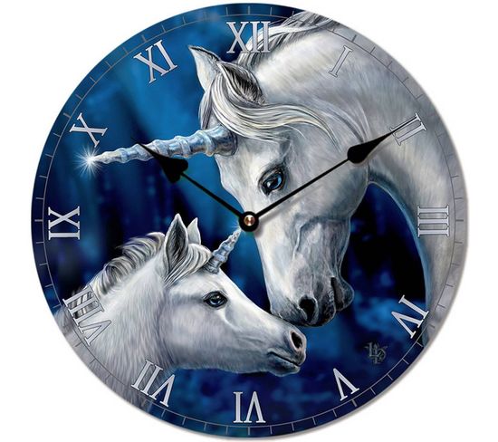 Horloge Licornes Par Lisa Parker 30 Cm