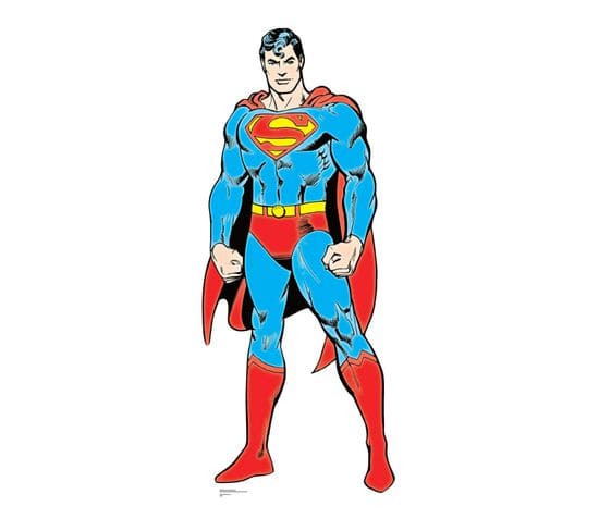 Figurine En Carton Superman Dc Comics (année 60) Hauteur 189 Cm
