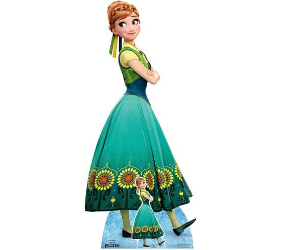 Figurine En Carton Disney La Reine Des Neiges : Une Fête Givrée Anna Hauteur 168 Cm