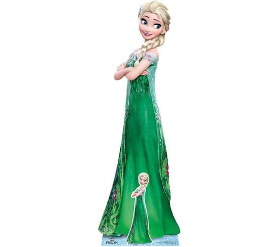 Figurine En Carton Disney La Reine Des Neiges : Une Fête Givrée Elsa Hauteur 155 Cm