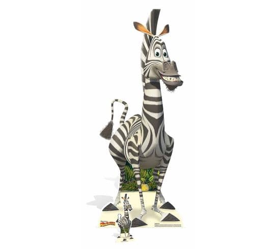 Figurine En Carton Marty Le Zèbre Madagascar Hauteur 154 Cm