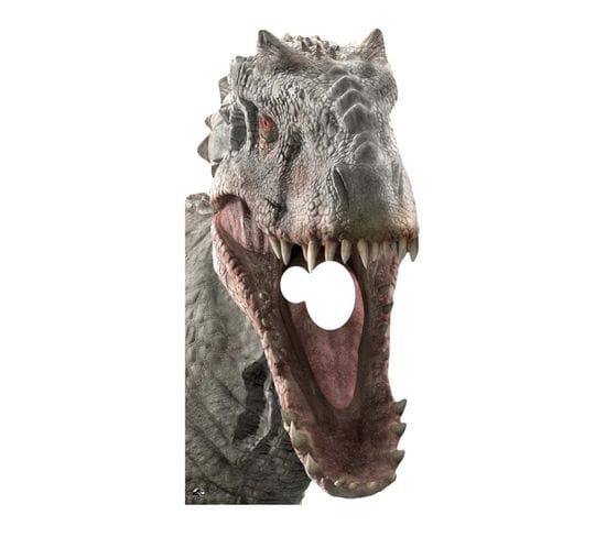Figurine En Carton Passe Tete Gueule Indominus Rex Jurassic World H 189 Cm