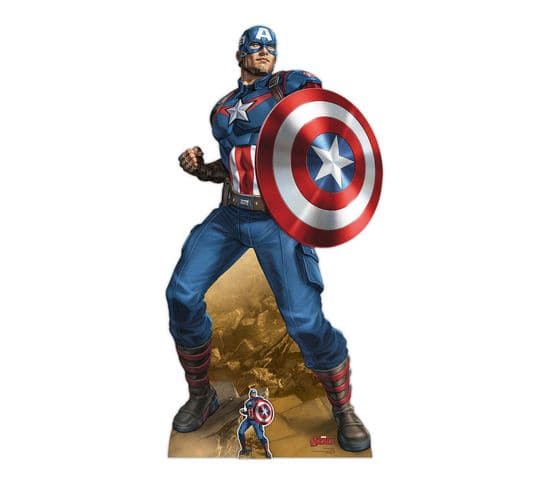 Figurine En Carton Marvel Comics Captain America H 184 Cm