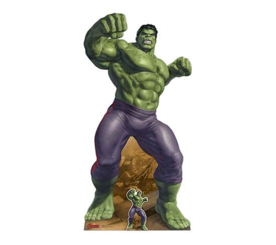 Figurine En Carton Marvel Comics Hulk En Colère H 190 Cm