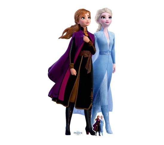 Figurine En Carton Disney La Reine Des Neiges 2 Anna Et Elsa Ensemble Hauteur 182 Cm
