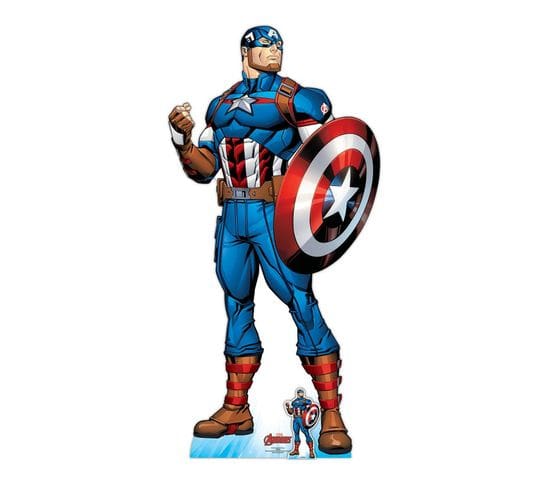 Figurine En Carton Avengers Captain America Comics H 191 Cm