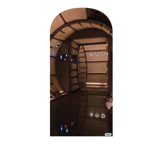 Figurine En Carton Backdrop Star Wars Décor Couloir Du Faucon Millenium Haut 184 Cm