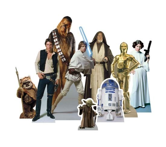 9 Figurine En Carton À Poser Star Wars Héros - Haut 28 Cm