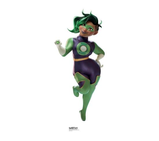 Figurine En Carton Green Lantern Dc League - Krypto Et Les Super-animaux - Haut 142 Cm