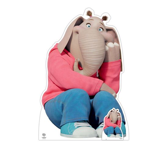 Figurine En Carton Meena Elephant - Tous En Scène 2 - Haut 129 Cm