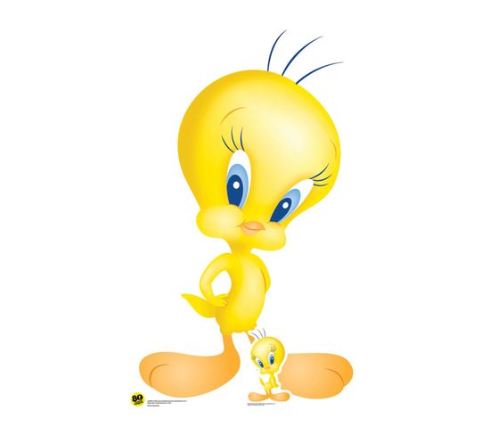 Figurine En Carton Looney Tunes - Tweetie Pie 80ème Année D'anniversaire - Haut 88 Cm