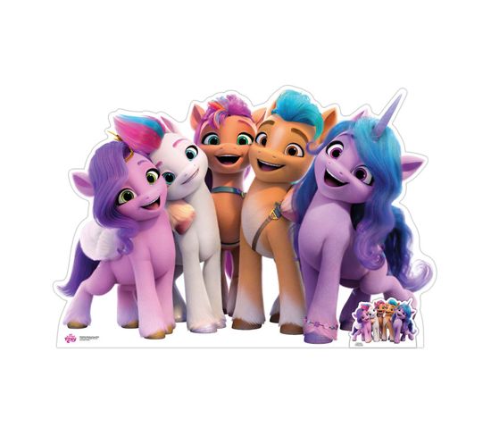 Figurine En Carton – My Little Pony - Tous Les Personnages Avec Un Grand Sourire - Haut 131 Cm