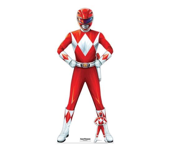 Figurine En Carton  – Power Rangers Rouge - Haut 180 Cm