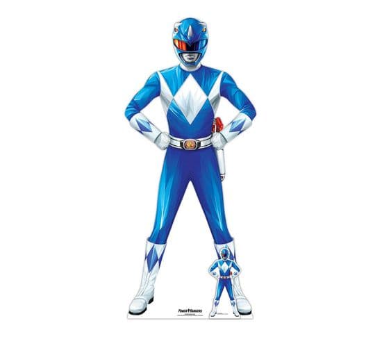 Figurine En Carton  – Power Rangers Bleu - Haut 176 Cm