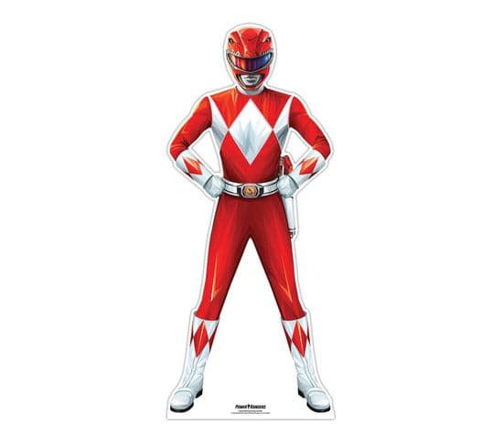 Figurine En Carton – Power Rangers Rouge - Haut 95 Cm