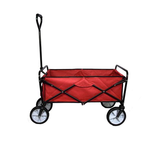 Chariot Pliable De Jardin – Rouge