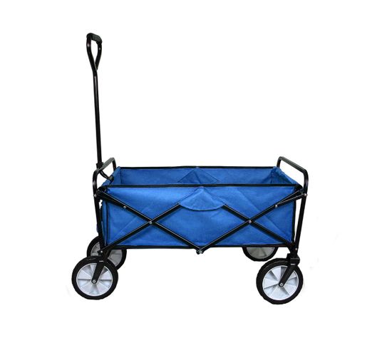 Chariot Pliable De Jardin – Bleu