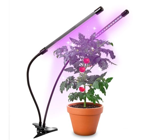 Glc24 Lampe De Croissance Horticole Double à Pince 40w - LED - Lumière De Culture Pour Plantes