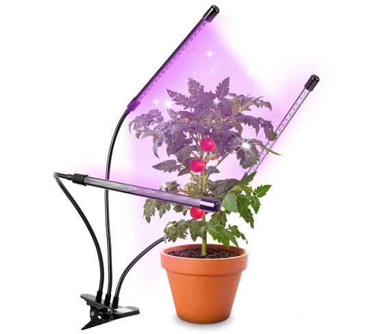 Glc36 Lampe De Croissance Horticole Double à Pince 40w - LED - Lumière De Culture Pour Plantes