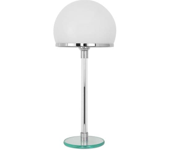 Lampe De Bureau Bauha - Cuivre Chromé Blanc