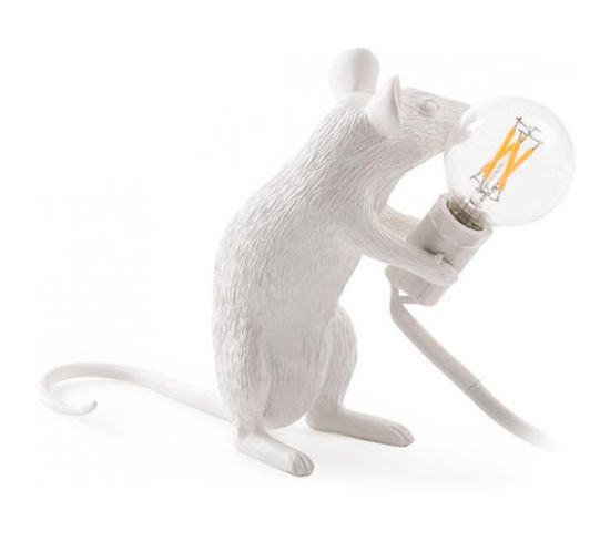 Lampe De Table - Lampe Souris Rat Pour Enfants - Cate Blanc