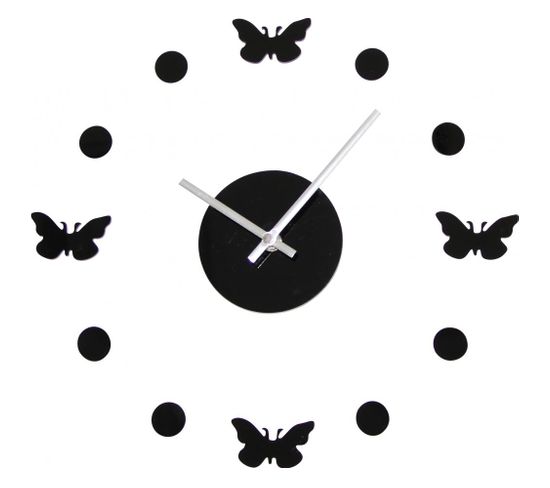 Horloge Murale 4 Papillons Unique