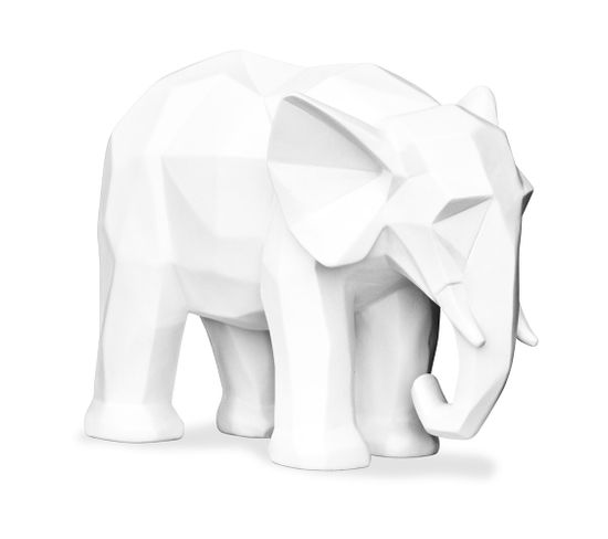 Figure Décorative D'éléphant - Blanc Mat - Fanto Blanc