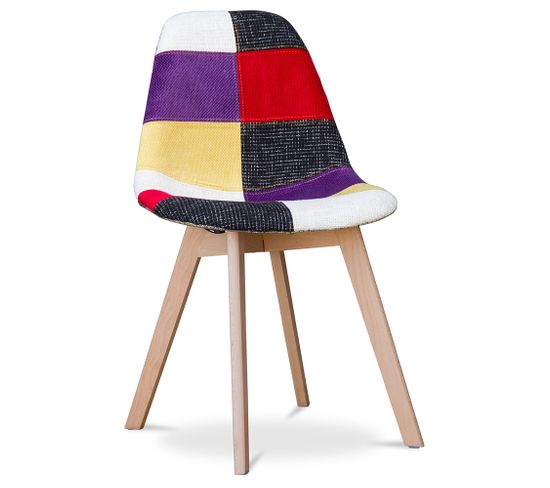 Premium Chaise Design Brielle - Patchwork Tess Multicolore