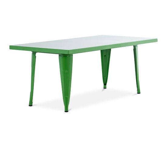 Table Pour Enfant Bistrot Metalix – 120 Cm - Métal Vert