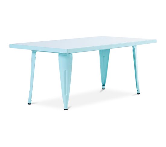 Table Pour Enfant Bistrot Metalix – 120 Cm - Métal Aquamarine