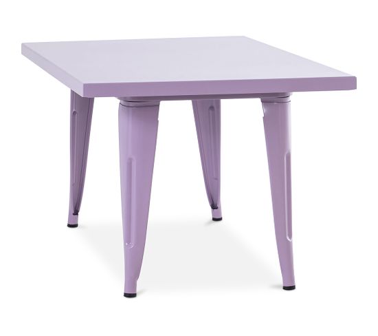 Table Pour Enfant Bistrot Metalix 60 Cm - Métal Violet