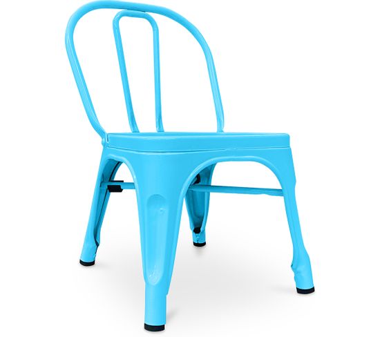 Chaise Pour Enfant Bistrot Metalix - Métal Turquoise