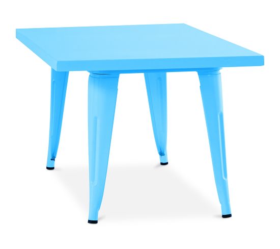 Table Pour Enfant Bistrot Metalix 60 Cm - Métal Turquoise