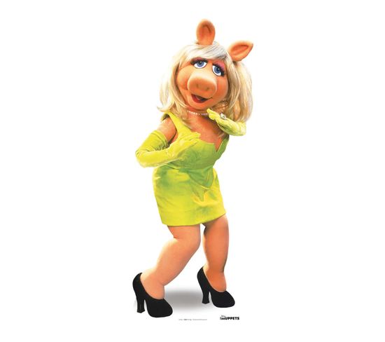 Figurine En Carton Miss Piggy - Piggy La Cochonne Muppet Show Hauteur 163 Cm