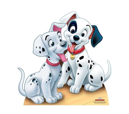 Figurine En Carton Disney Les 101 Dalmatiens 2 Chiots Hauteur 90 Cm