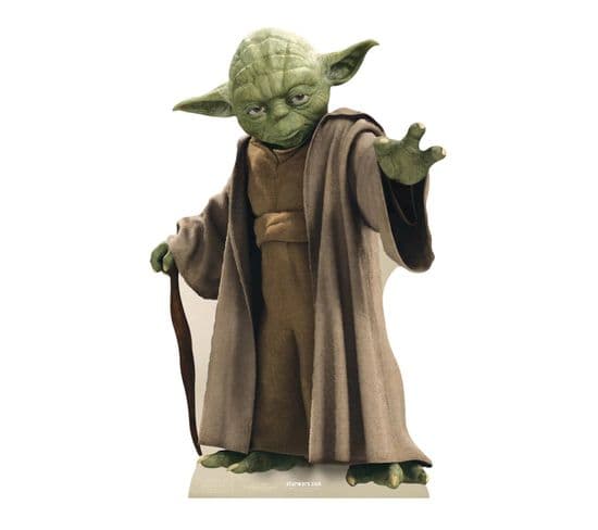 Figurine En Carton Maitre Yoda Star Wars Hauteur 76 Cm