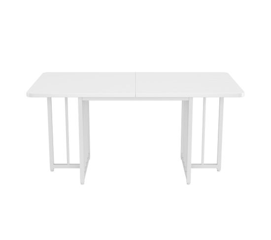 Table à Manger 158 X 76 X 75cm Blanc