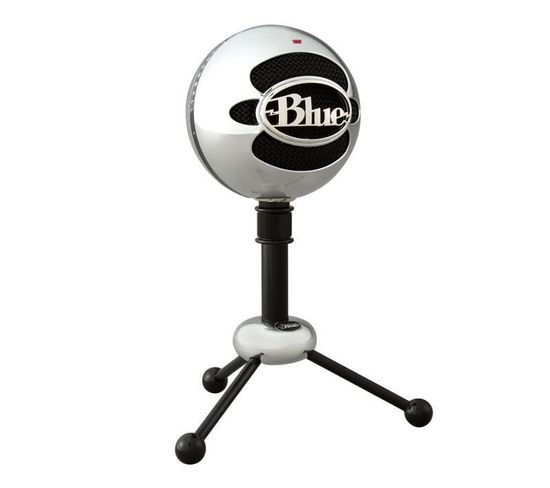 Microphone Usb Blue Snowball Pour Enregistrement, Streaming, Podcast, Gaming Sur PC Et Mac  Aluminiu