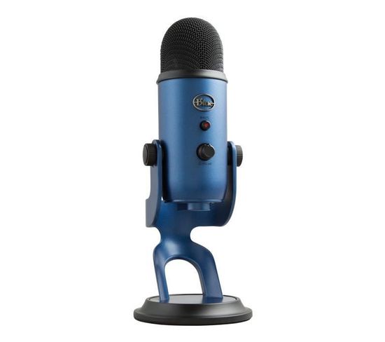 Microphone Usb - Blue Yeti - Pour Enregistrement, Streaming, Gaming, Podcast Sur PC Ou Mac - Bleu