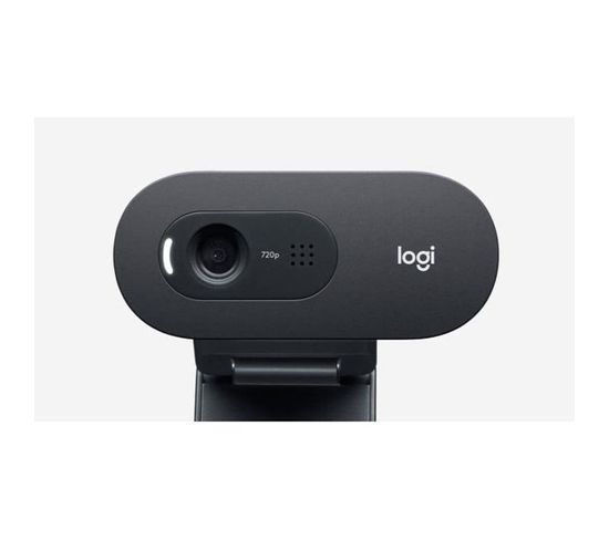 Webcam Hd C505  Usb Hd 720p  Microphone Longue Portée  Compatible Avec PC Ou Mac  Gris Noir