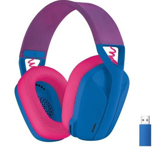 Casque Gaming Sans Fil - G435 Lightspeed - Bleu - Léger Bluetooth Avec Micro Intégré