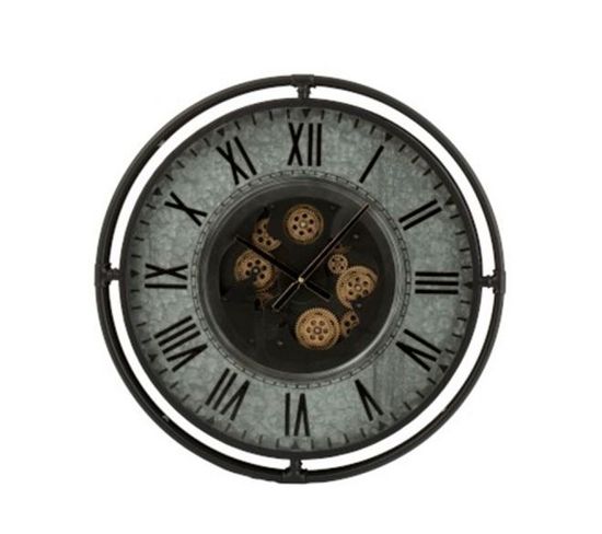Horloge Murale Ronde "romano" 68cm Noir